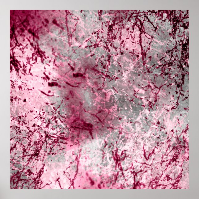 Poster fundo rosa, deco, padrão, abstrato, envelhecido, (Frente)