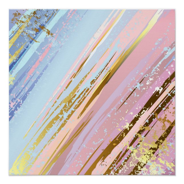 Póster Fundo Rosa Texturizado (Frente)