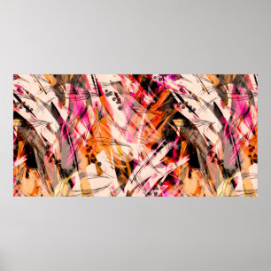 Poster Fundo sem costura da coleção de aquarelas, pintu