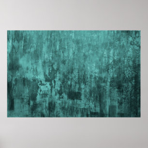 Poster Fundo Shabby, cor turquesa, grunge, loft,