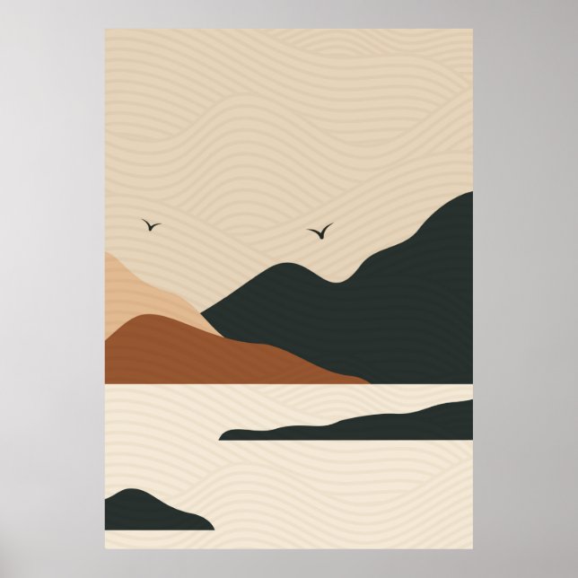 Poster Fundo texturizado moderno (Frente)