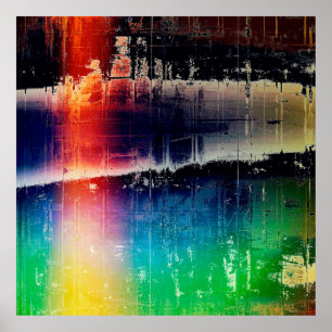 Poster Fundo tradicional, textura arranhada w