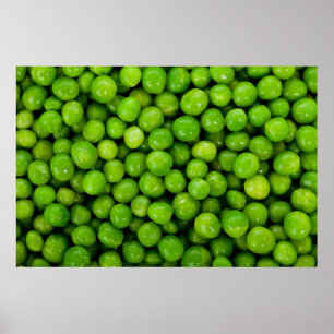 Póster Fundo Verde das Ervilhas