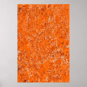 Poster Fundo verde-escuro. Cor de laranja branco preto o