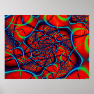 Póster Fundo Vermelho