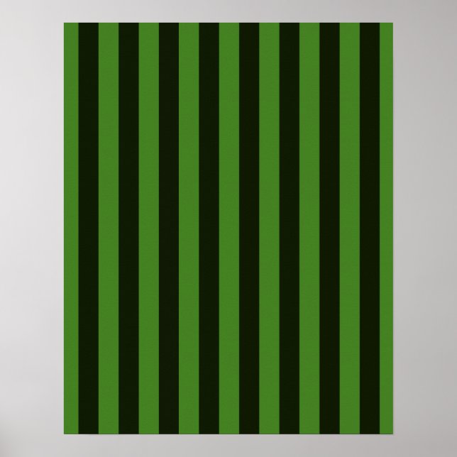 Póster Fundo Vertical Verde e Preto de faixas Clássicas (Frente)