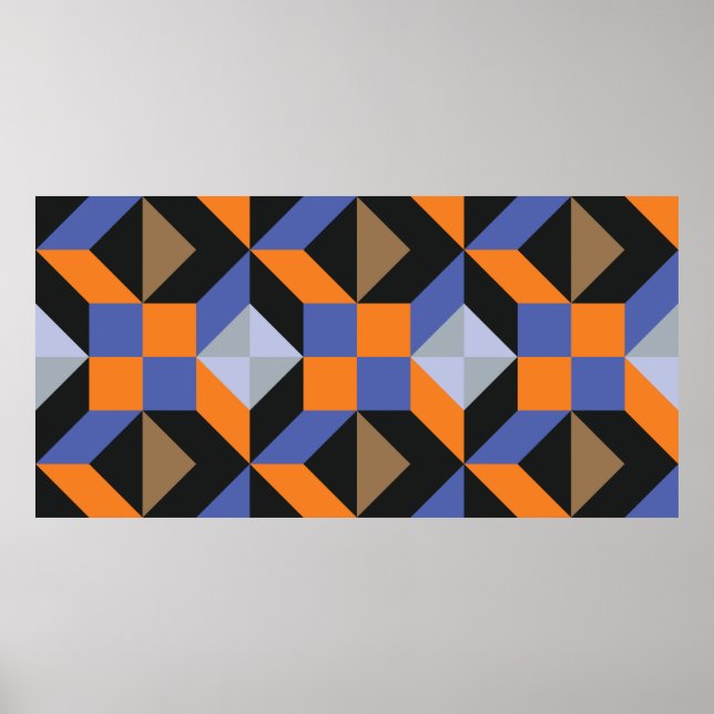 Poster Fundo Vintage abstrato (Frente)