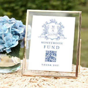 Poster Fundo Vitoriano de Lua Azul de Dusty, Ornamentado