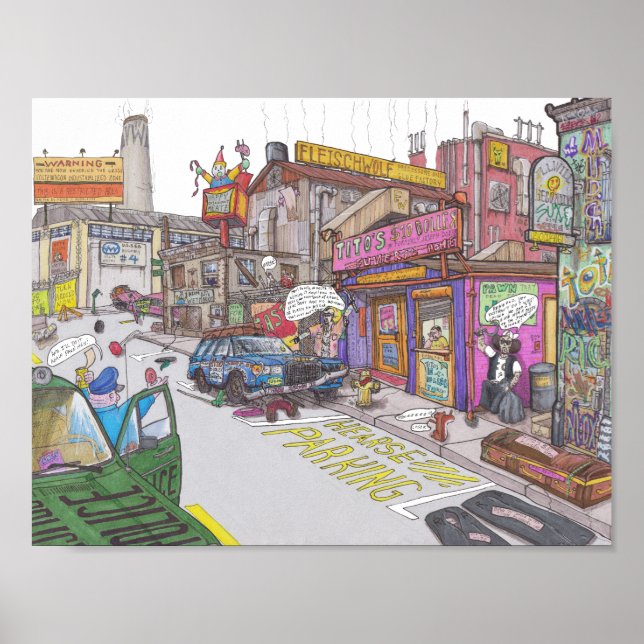 Poster Funerária do Tito's $10 Dollar (Frente)