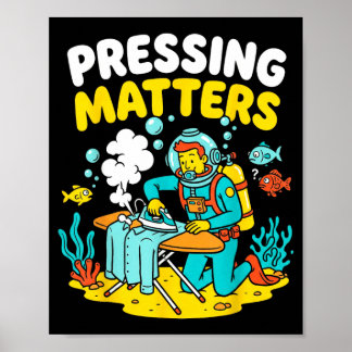 Poster Funge Passando Roupa Extrema Diversor de Mergulho