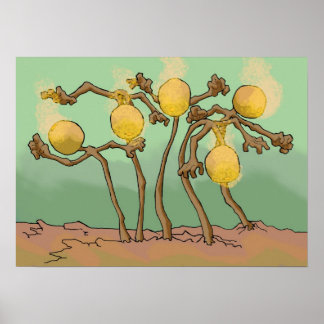 Póster fungo de lodo-lanterno-japonês