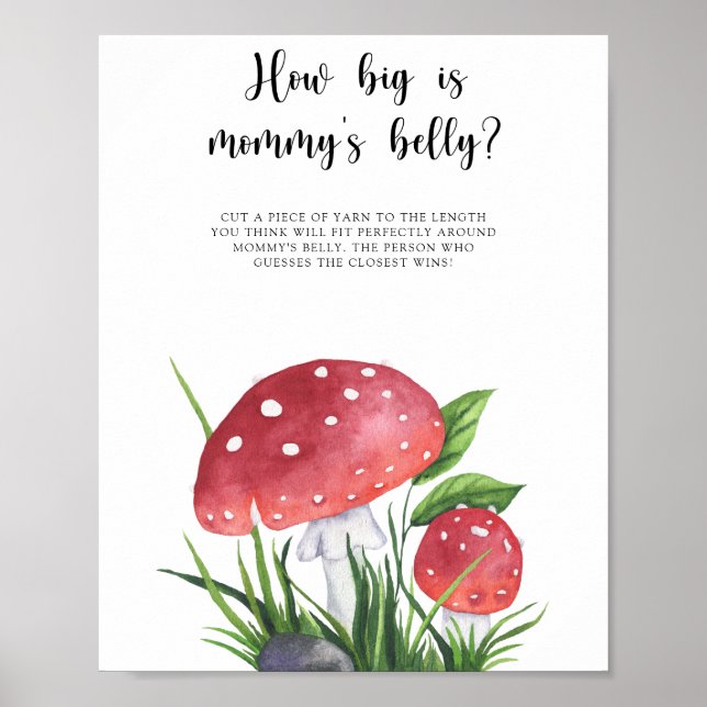 Poster Fungos - quão grande é a barriga da mamãe (Frente)