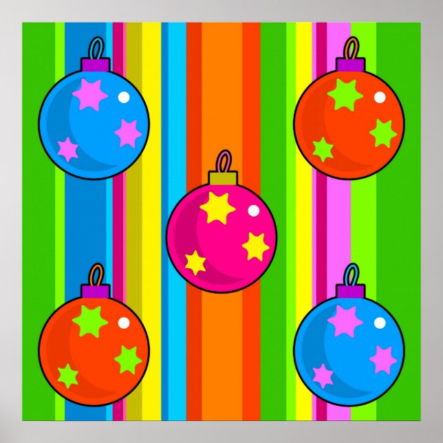 Poster Funky Baubles (Frente)