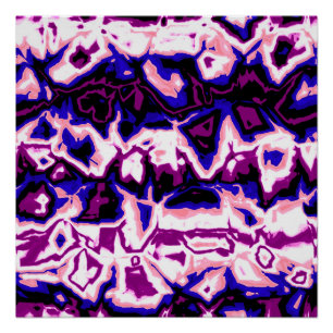 Póster Funky Boho Retro Estrias Marmoreadas Orgulho de Ge