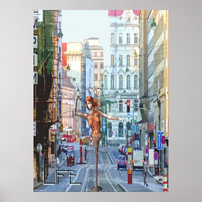 Poster Funky City Life (Frente)