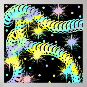 Poster Funky Colorful