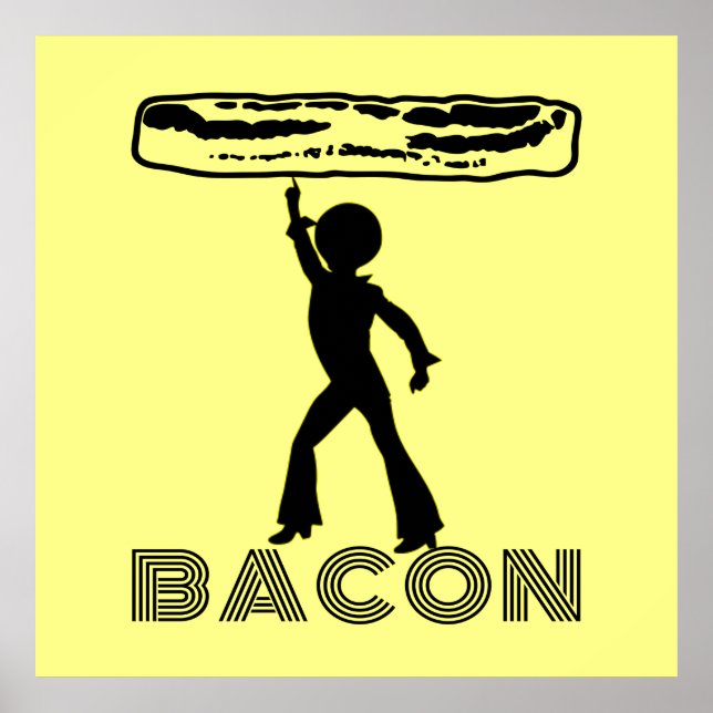 Poster Funky Disco Bacon (Frente)