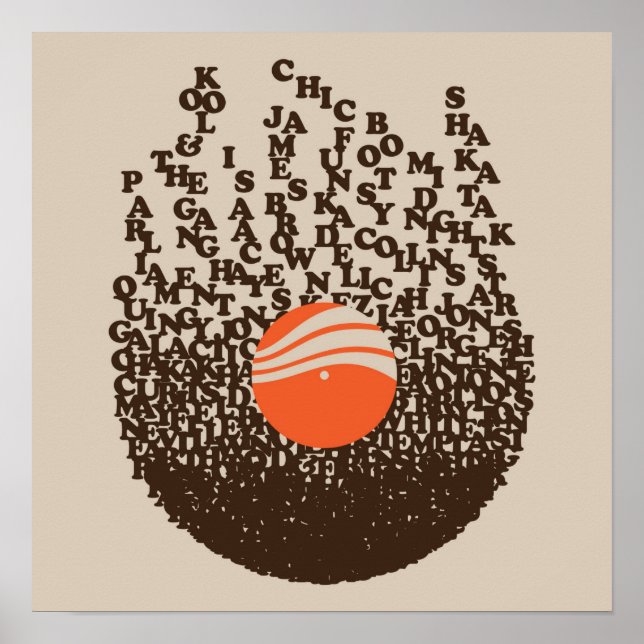 Poster Funky Vinyl (Frente)