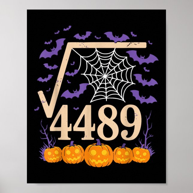 Poster Funny 67 Meme Math Teacher 6 7 Square Root 4489  (Frente)