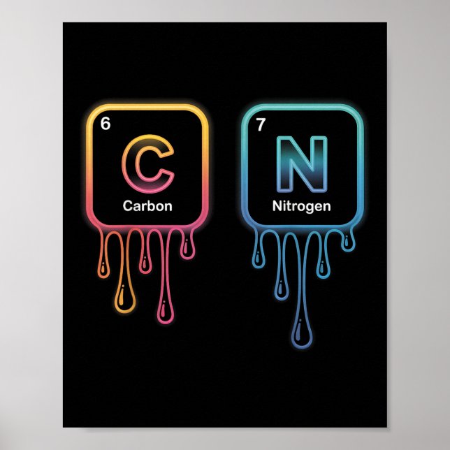 Poster Funny 67 Meme Science Chemistry Nerd Humor Periodi (Frente)