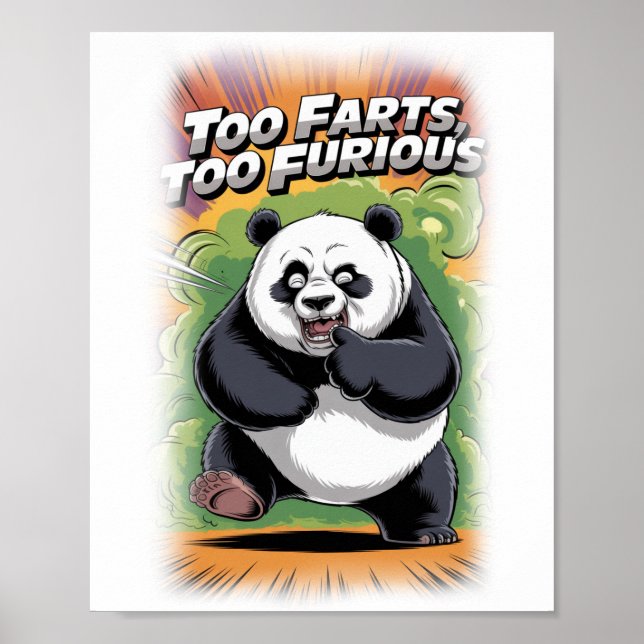 Poster Funny and Colorful Parody Movie on a White (Frente)