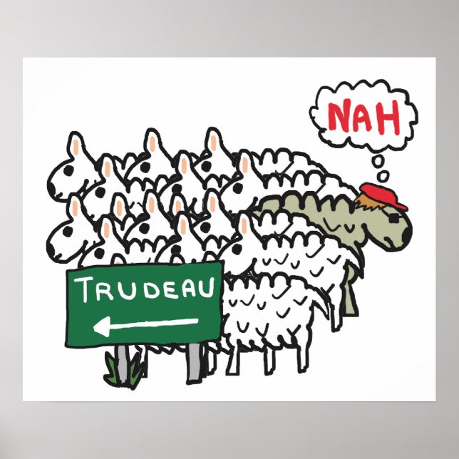 Poster Funny Anti Trudeau (Frente)