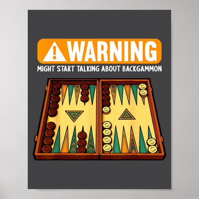 Poster Funny Backgammon  (Frente)
