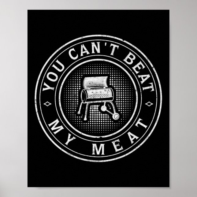 Poster Funny Bbq Pit Reverse Flow Smoker Accessory Grill  (Frente)