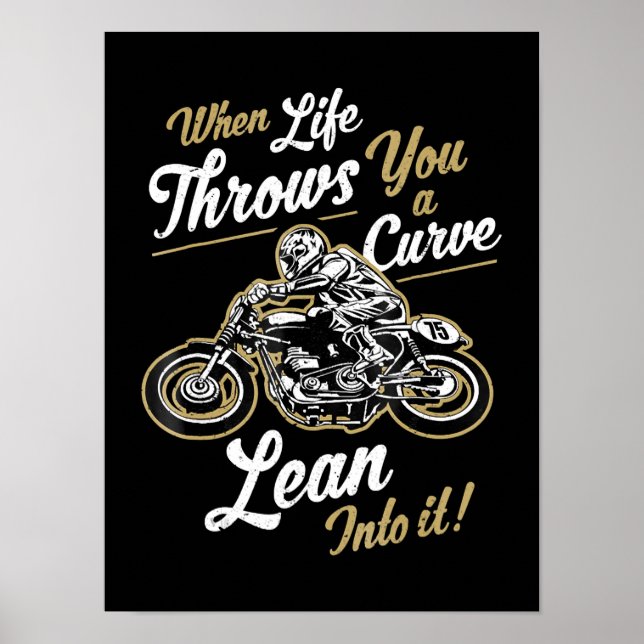 Poster Funny Biker cita Gift Sarcástico do Motorcycle Rid (Frente)
