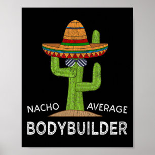 Poster Funny Bodybuilder Bodybuilding