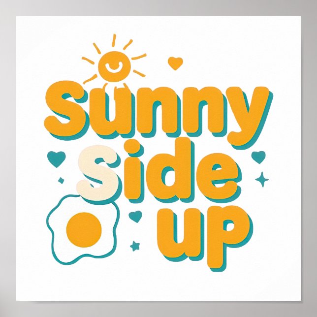 Poster Funny Breakfast Foodie Quote (Frente)