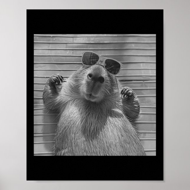 Poster Funny Capybara Oferta Legal Capybara Selfie Mens W (Frente)