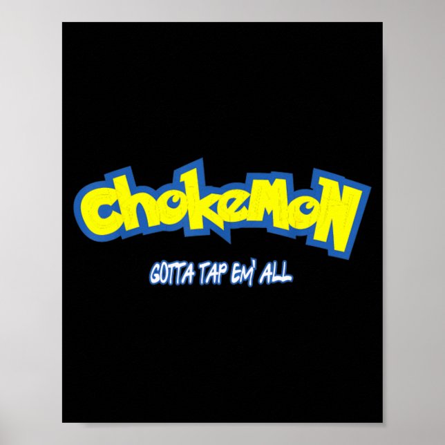 Poster Funny Cute Chokemon Jiu Jitsu  (Frente)