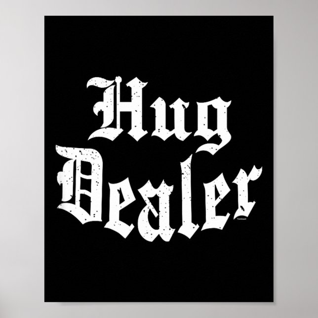 Poster Funny Cute Sensitive Feet Hug Merchant Valentine's (Frente)