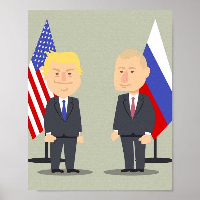 Poster Funny Donald Trump E Vladimir Putin (Frente)