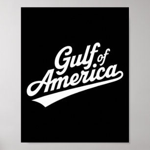 Poster Funny Donald Trump Golfo Dos Estados Unidos Da Amé