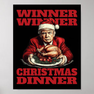 Poster Funny Donald Trump venceu Janto de Natal