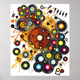 Póster Funny_Doughnut