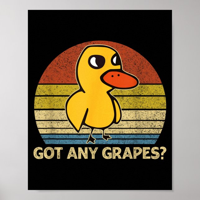 Poster Funny Duck Got Any Gs Graphic Summer Humor Duck Me (Frente)