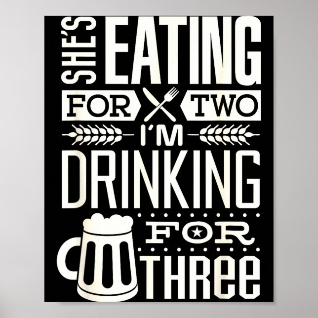 Poster Funny Expecting Dad Shirt For Pregnancy New Dad Fa (Frente)