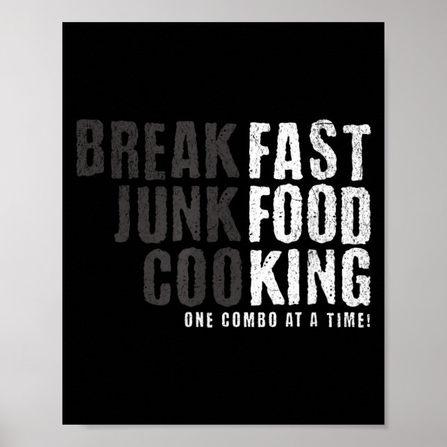 Poster Funny Fast Food Lovers Gift For Foodie Fans And Ad (Frente)