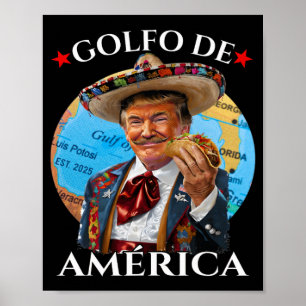 Poster Funny Golfo De America Estilo Mexicano Engraçado P