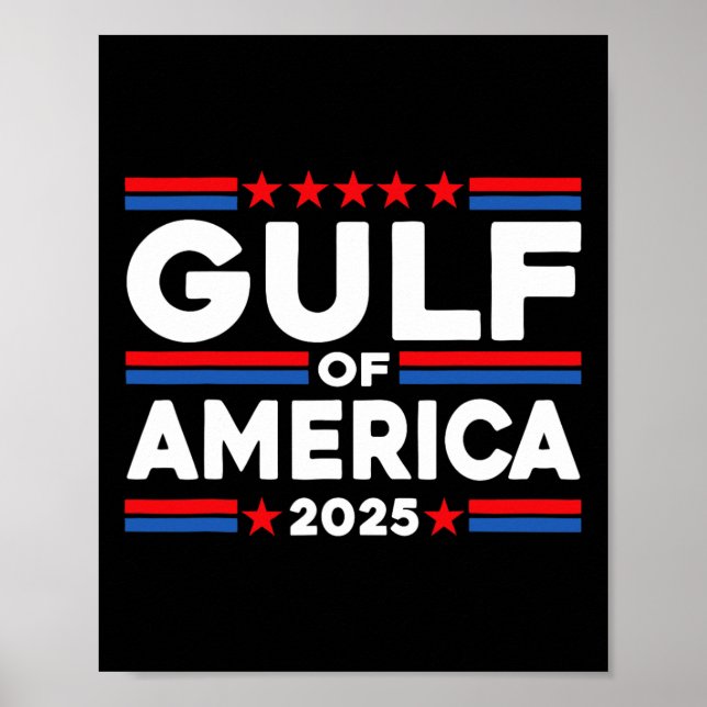 Poster Funny Golfo Of United States Flag (Frente)