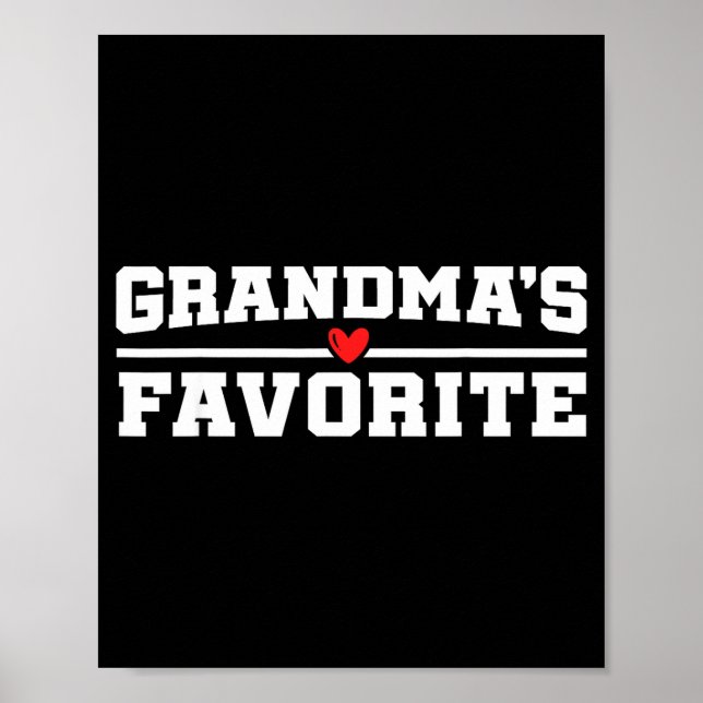 Poster Funny Grandparent Favorite Granhild  (Frente)