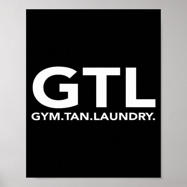 Poster Funny Gtl Gift - Funny Gym Tan Laundry New Jersey  (Frente)