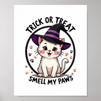 Poster Funny Halloween Cat Shirt - Cute Trick or Treat Gi