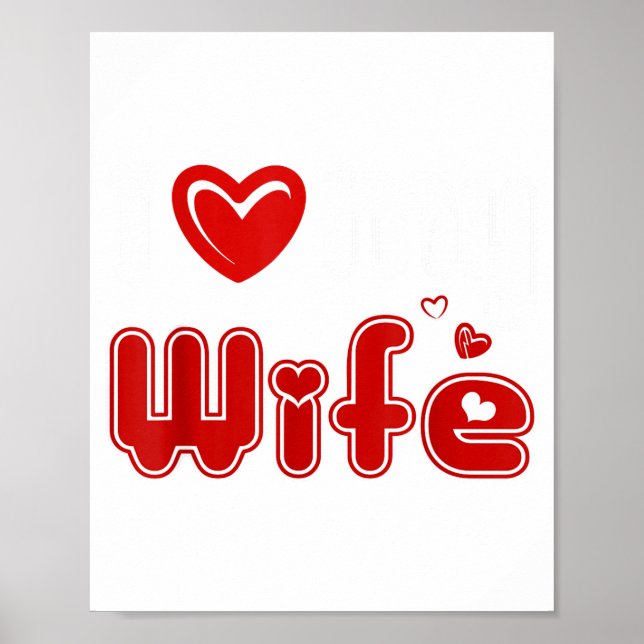 Poster Funny I Love My Wife  (Frente)