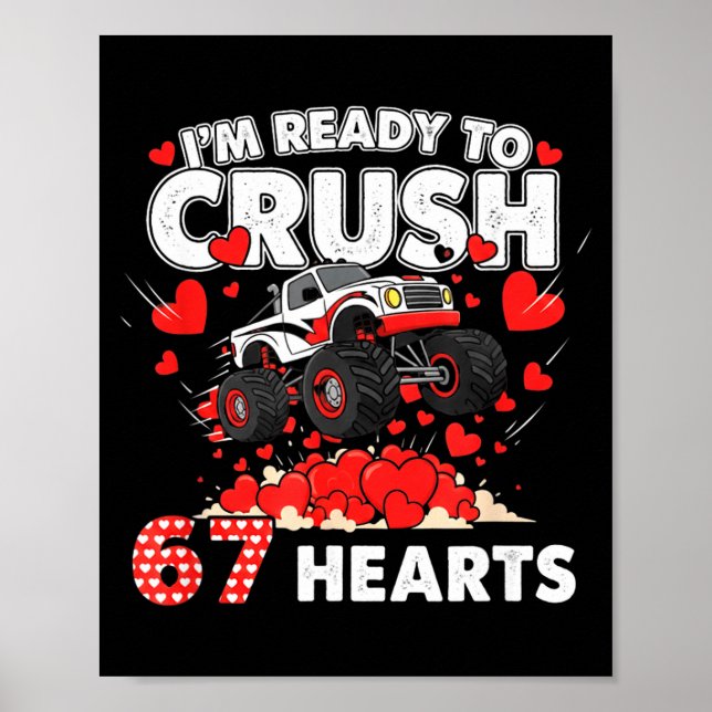 Poster Funny I'm Ready To Crush 67 Hearts  (Frente)