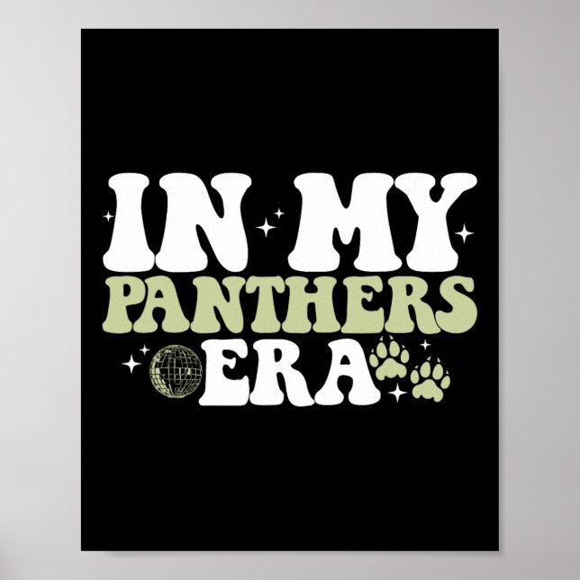 Poster Funny In My Panthers Era Back To School Game Day  (Frente)