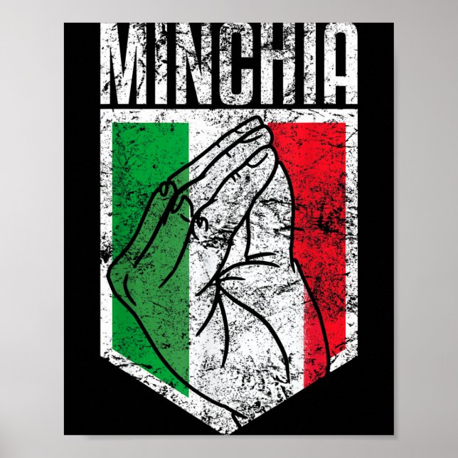 Poster Funny Italy Minichia Quotes Sayings Italian (Frente)